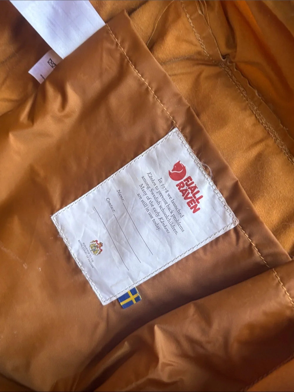Fjallraven Kanken Backpack in Caramel Brown
